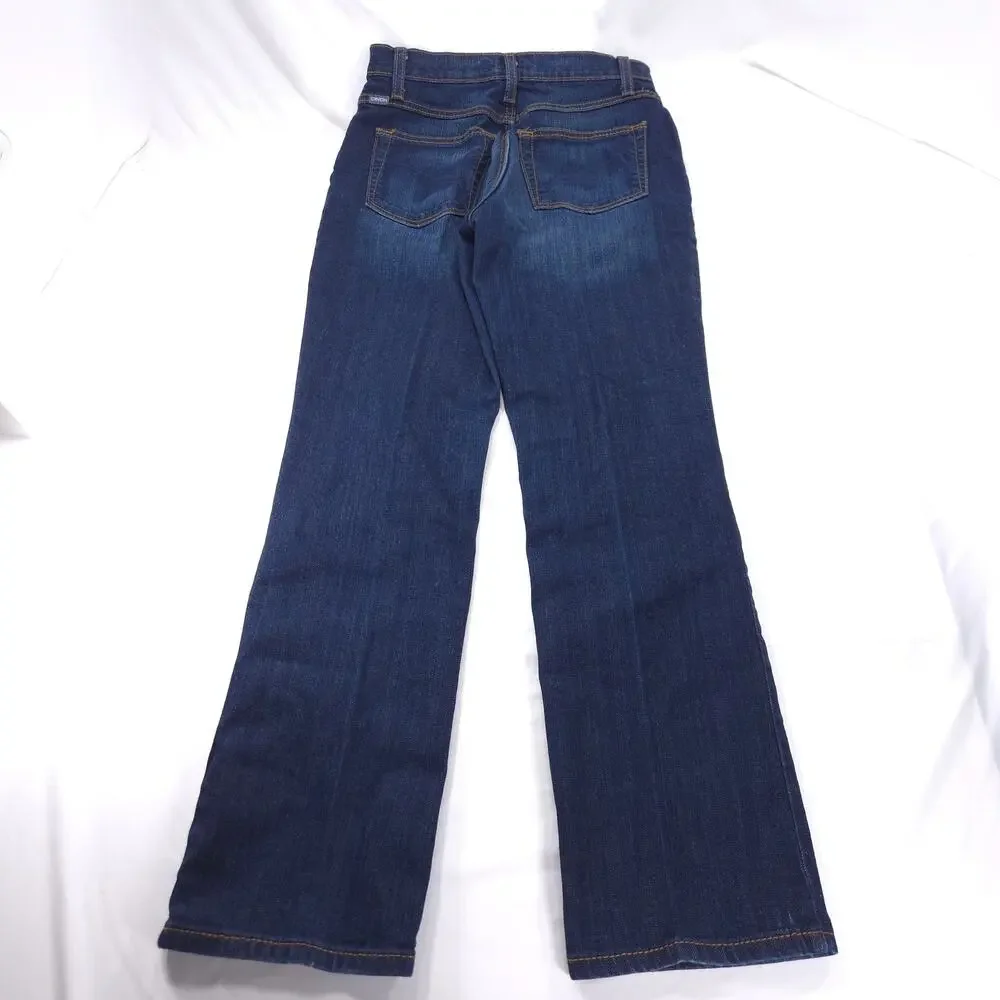 Cinch Jenna Casual Button Medium Wash Denim Jeans Womens Size 27/3s Blue